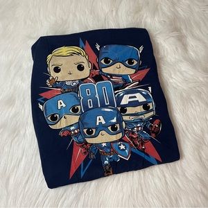 Captain America 80th - T-Shirt Marvel Collector Corps Funko Pop!